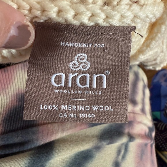 Shepley Baby Aran Wool Cardigan